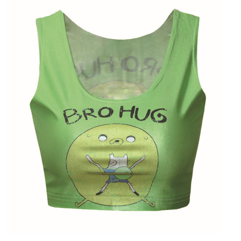 ro Hug Printed Crop Top MH8021