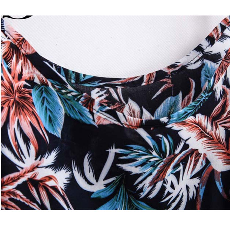 flower printed tassels sun-top M,L,XL MH8159