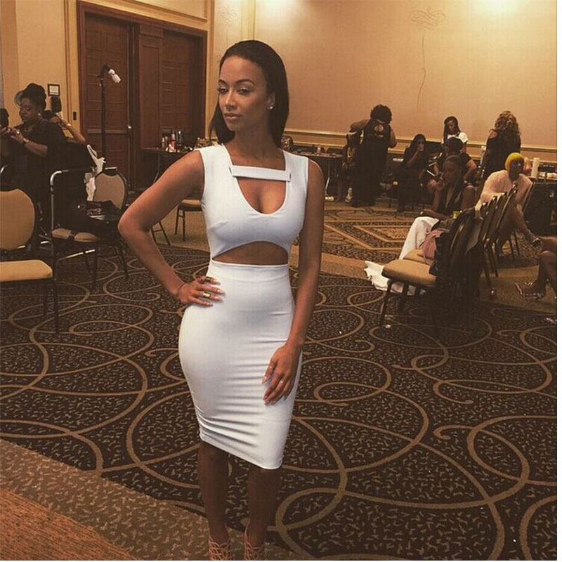 White Bodycon Dress S.M.L MH5113