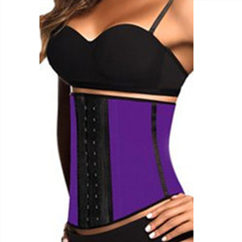 9 Steel Bones Purle Latex Waist Corset S-3XL MH1004