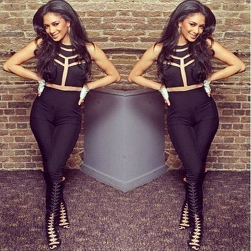 Black Bandage Jumpsuits S-L MH5263