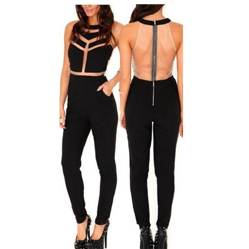 Black Bandage Jumpsuits S-L MH5263