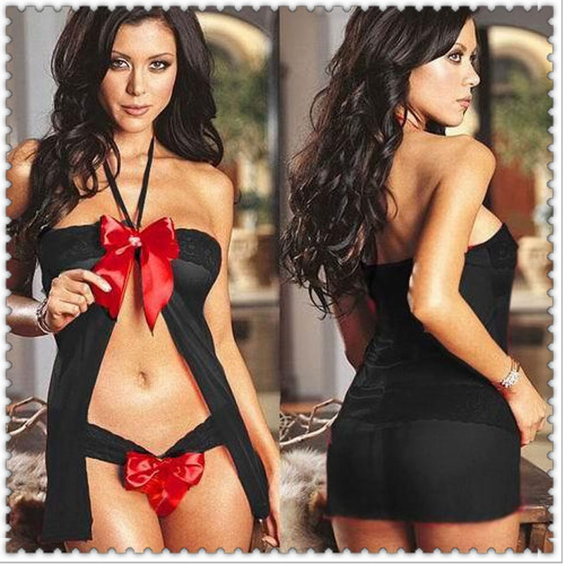Black with red bowknot MH6108