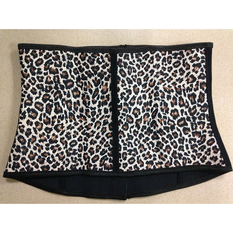 Four steel bone leopard waist cincher S-3XL MH1069