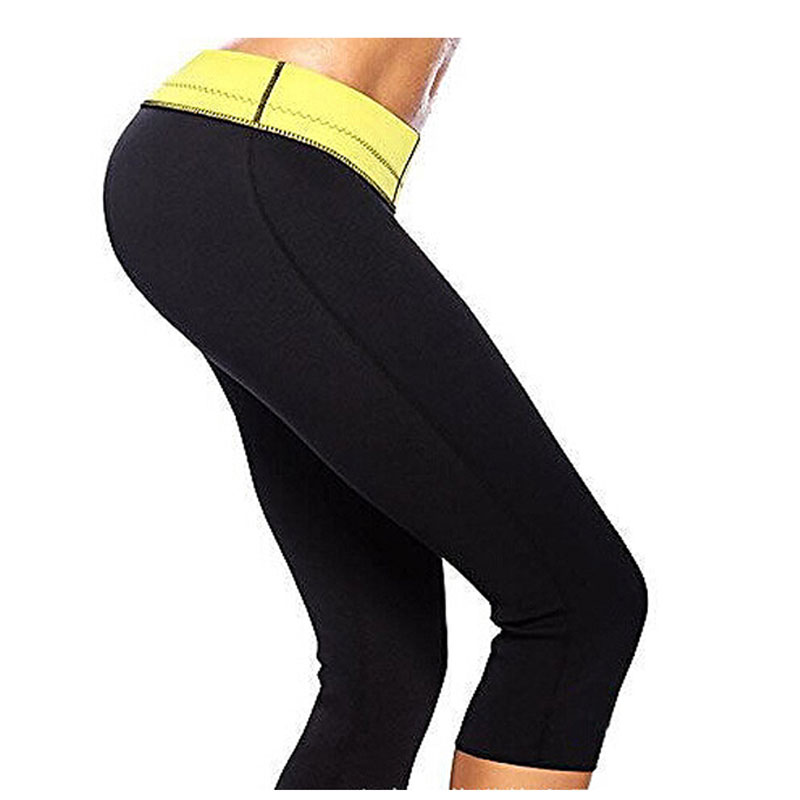 Black Neoprene Tight Fitness Pants MH1087