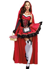 Red and Black Sexy Halloween Costume MH3127