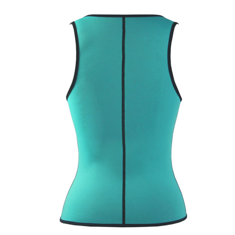 Green Ultra Sweat middle zipper latex corset XS-XXL MH1191