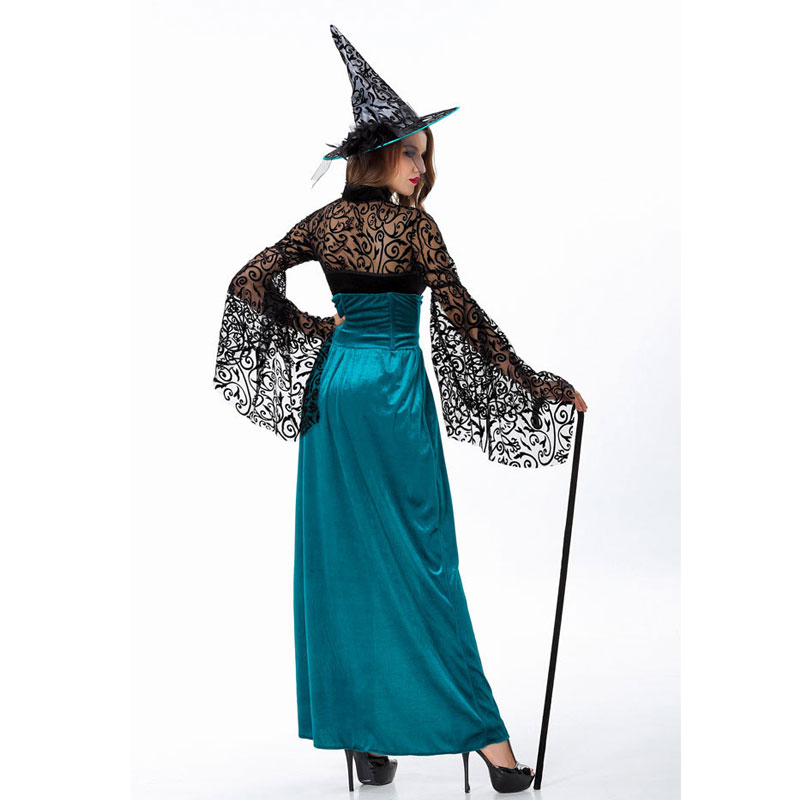 Long sleeve black witch costume   MH3170