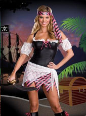 Short sleeve pirate halloween cosstume MH3190