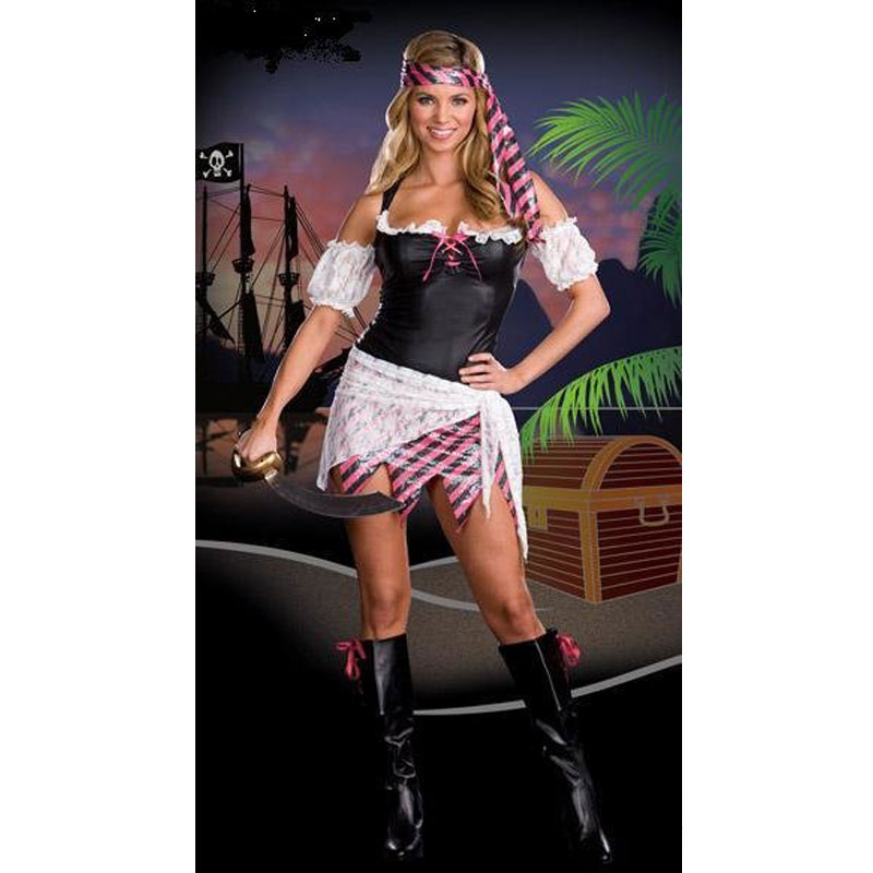 Short sleeve pirate halloween cosstume MH3190