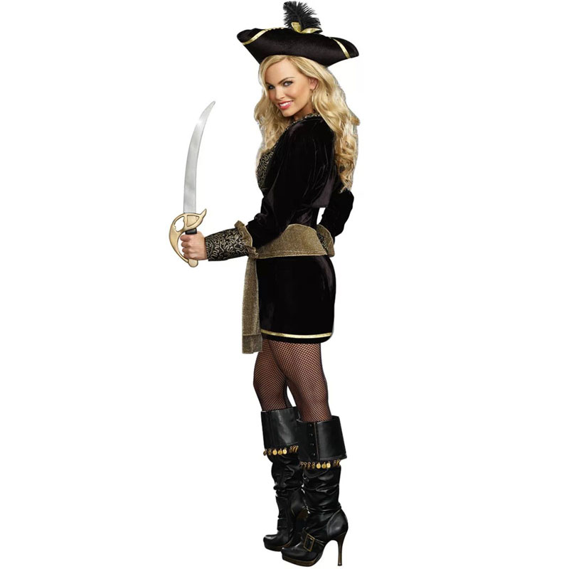 Black Skull Pirate Costumes MH3191