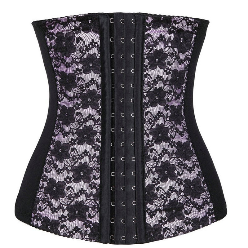 Pink lace steel bone corset XS-6XL MH1114