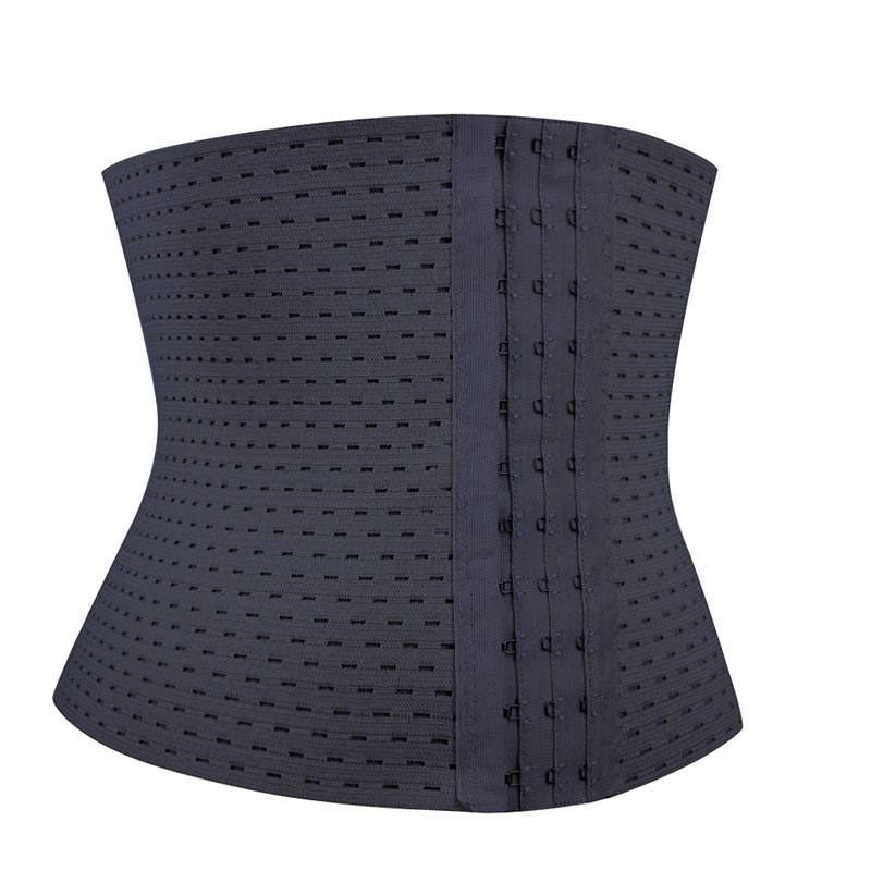 Three hooks black ventilate corset M-XXL MH1229