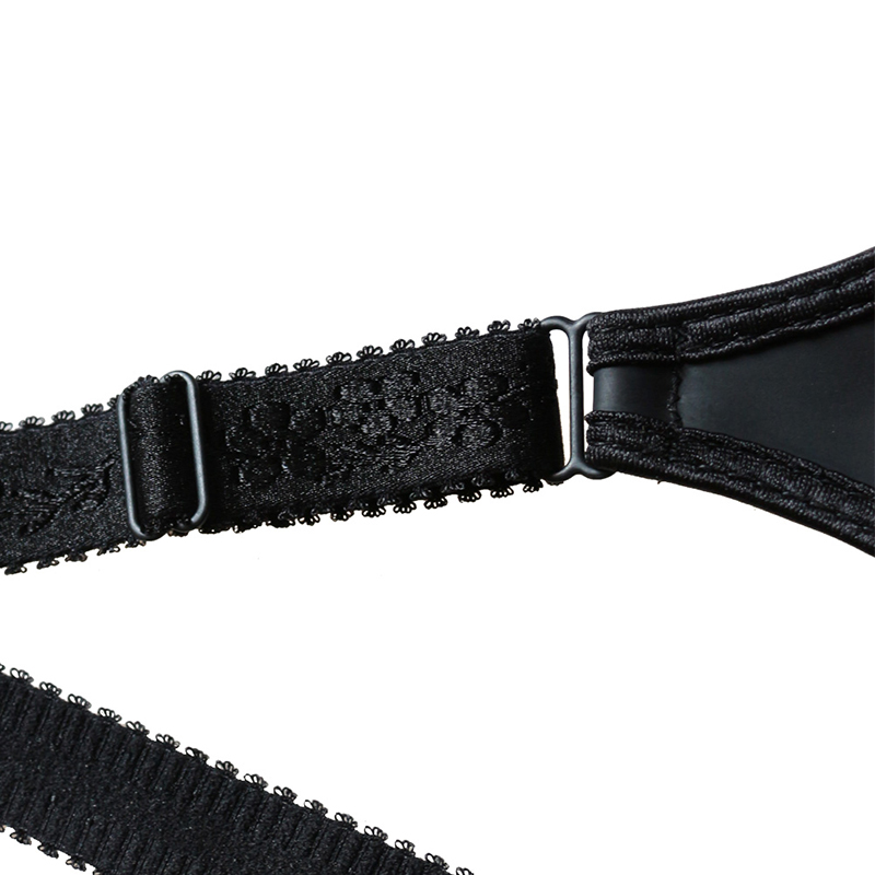Black Adjustable Hooks with Zipper Latex Vest S-6XL MH1258