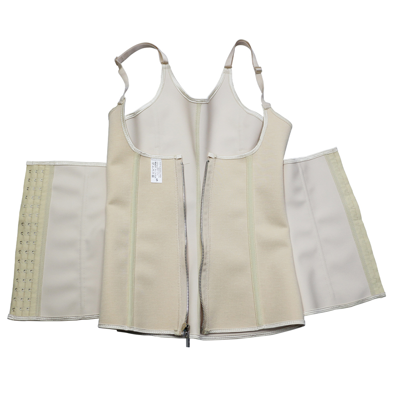 White Adjustable Hooks with Zipper Latex Vest S-3XL MH1259