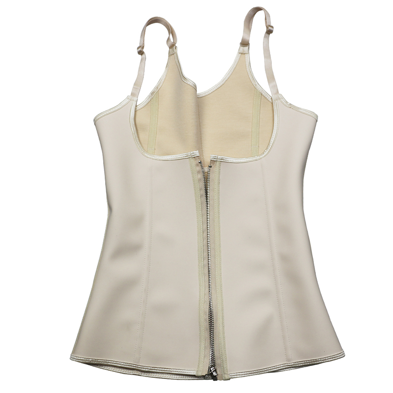White Adjustable Hooks with Zipper Latex Vest S-3XL MH1259