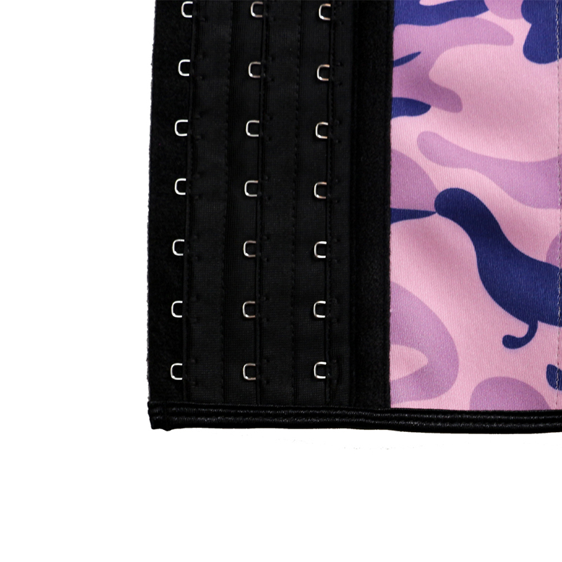 Steel Bones Pink Printed Latex Waist Trainer XS-3XL ZC1430