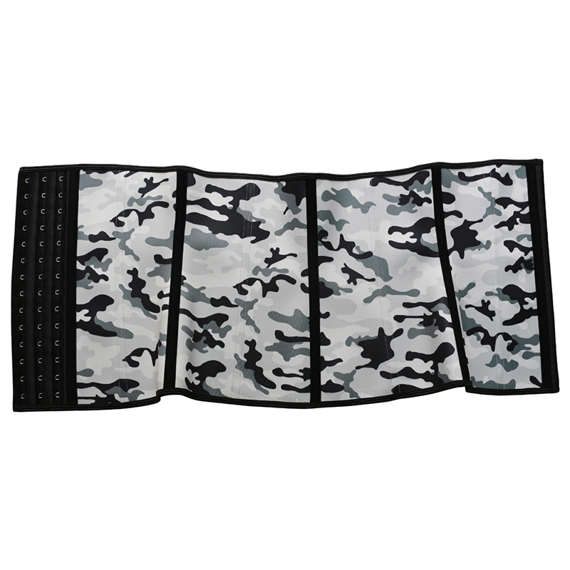 Steel Bones Gray Printed Latex Waist Trainer XS-3XL ZC1432