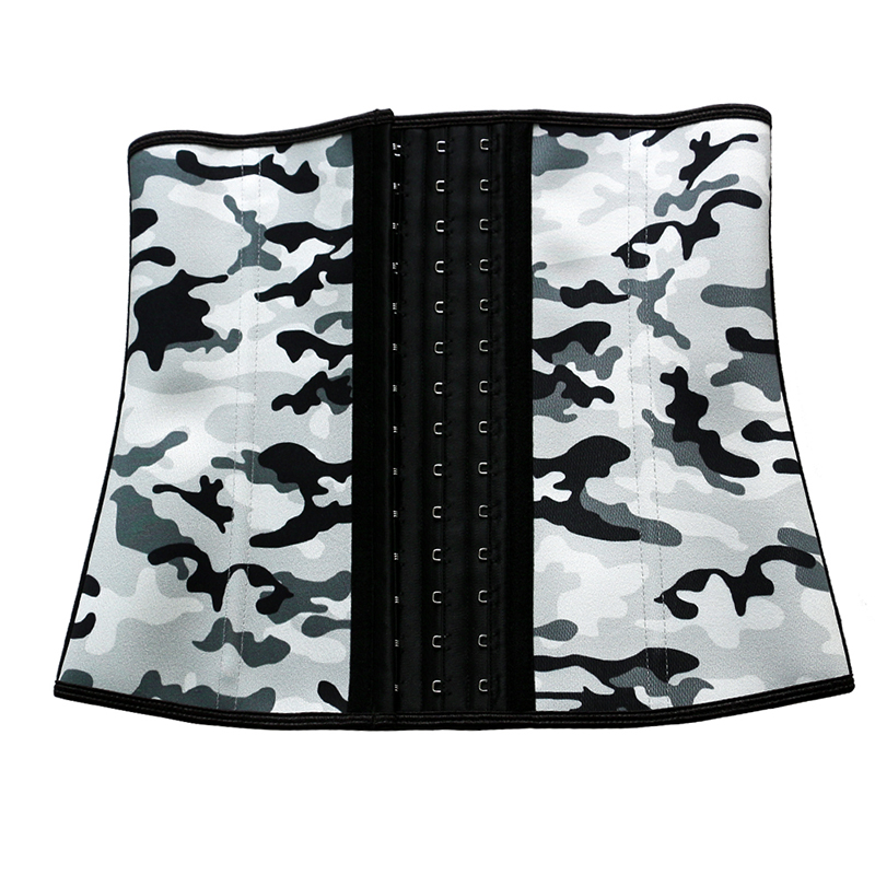 Steel Bones Gray Printed Latex Waist Trainer XS-3XL ZC1432