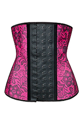 Steel Bones Red Printed Latex Waist Trainer XS-3XL MH1436