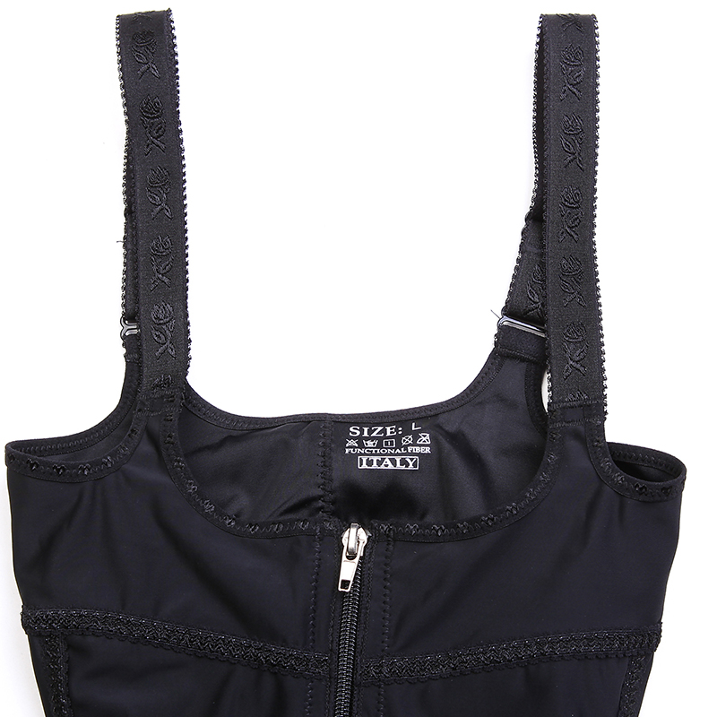 	Black Seamless Fat Burning Postpartum Body Shaper S-4XL MH1509