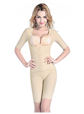 Nude Short Sleeve Postpartum Tummy Body Shaper S-4XL MH1500