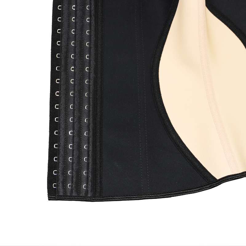 Color Mixed Black and Nude Women Body Latex Slimming Waist Training Corset MH1551