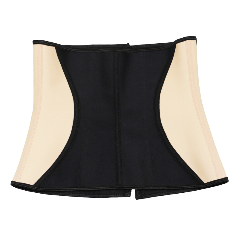 Color Mixed Black and Nude Women Body Latex Slimming Waist Training Corset MH1551