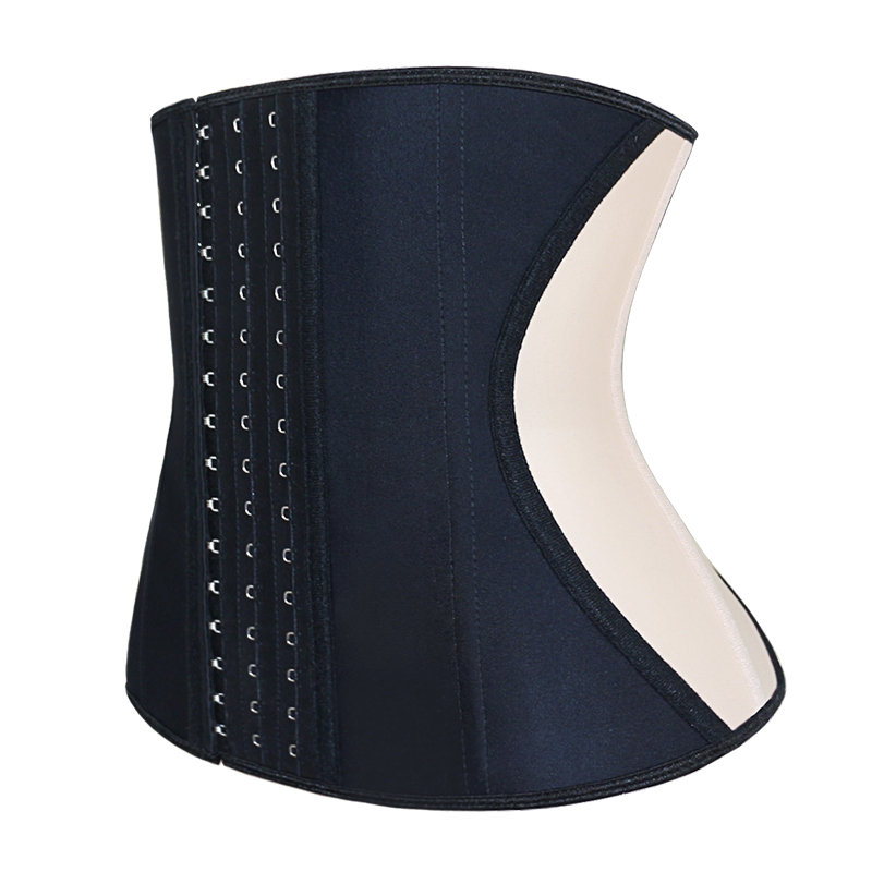 Color Mixed Black and Nude Women Body Latex Slimming Waist Training Corset MH1551