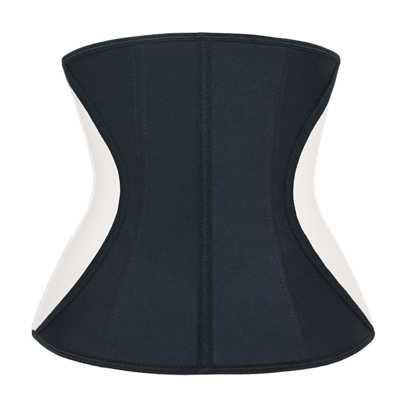 Color Mixed Black and Nude Women Body Latex Slimming Waist Training Corset MH1551