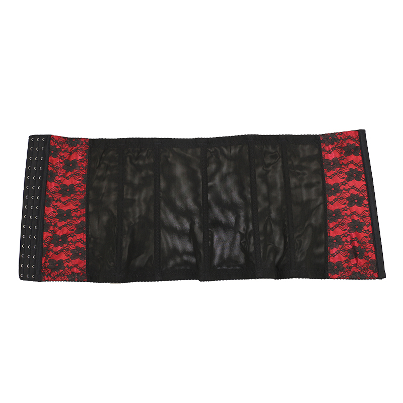 Red Lace Steel Boned Waist Cincher XS-6XL MH1345