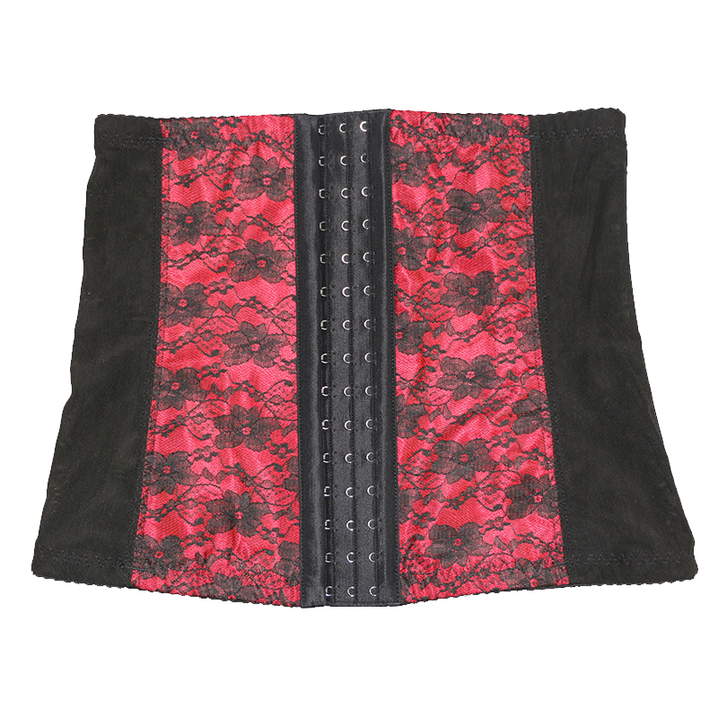 Red Lace Steel Boned Waist Cincher XS-6XL MH1345
