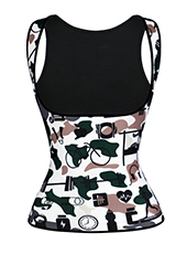 New Style Mixed Camouflage Neoprene  Waist Trainer Vest XXS-6XL MH1652