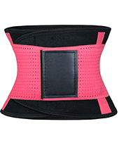 Fluorescent Pink Neoprene Slimming Waist Belt MH1660 S-2XL