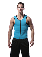 Blue Men Neoprene Sweat with Zipper XS-XXL MH1193
