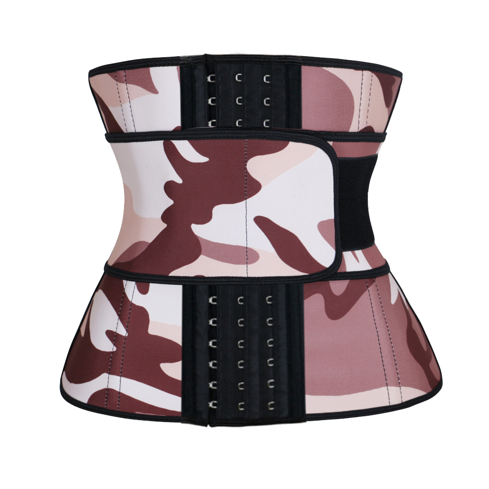 Camouflage Latex Waist Trainer Hooks 3XS-6XL MH1764