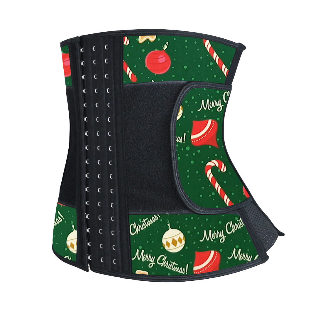 Christmas Latex Waist Trainer With Elastic Belt 3XS-6XL MH1855
