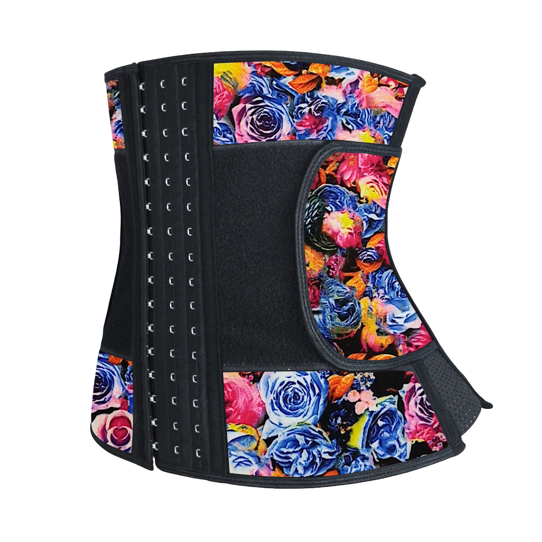 Floral Latex Waist Trainer Elastic Belt 3XS-6XL MH1856
