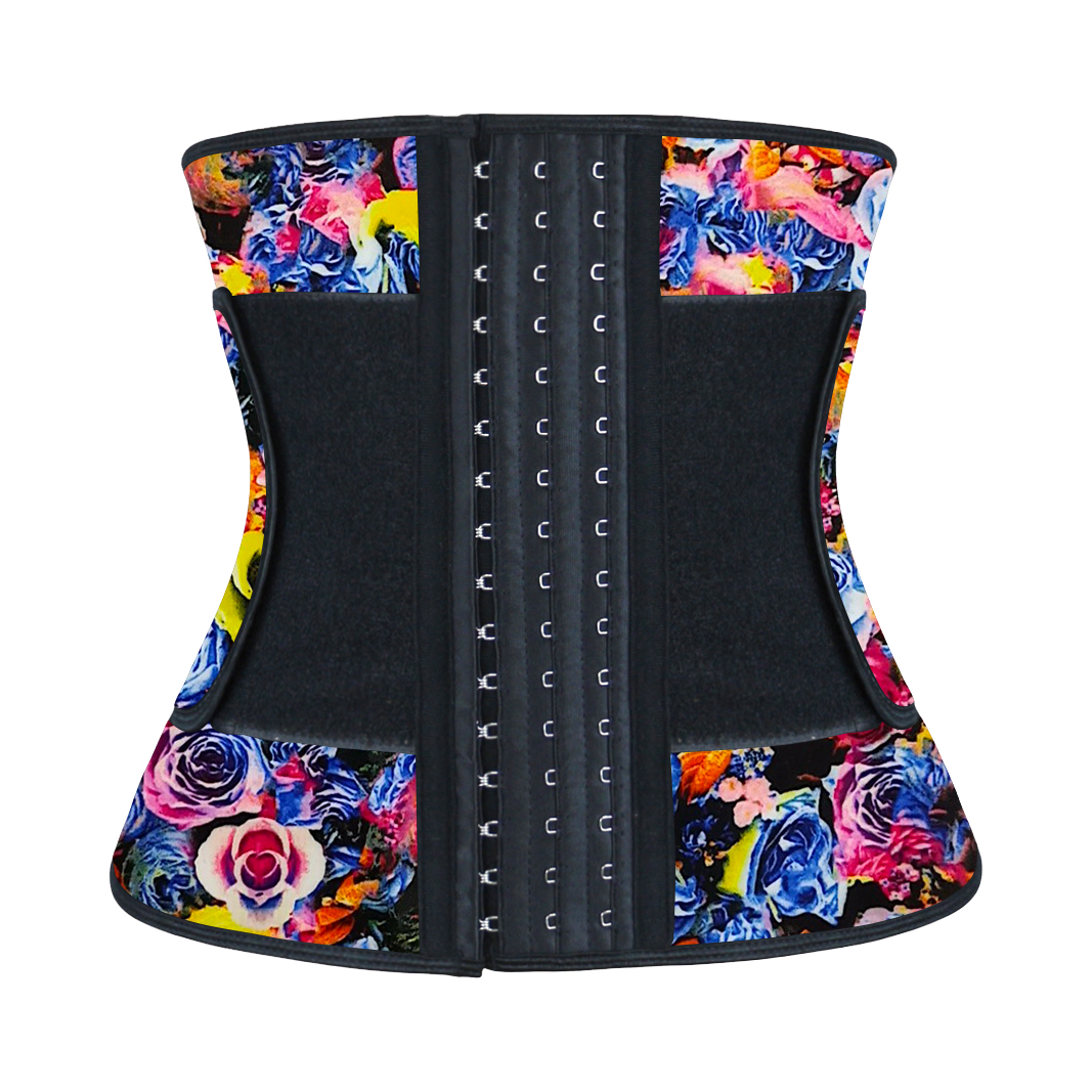 Floral Latex Waist Trainer Elastic Belt 3XS-6XL MH1856