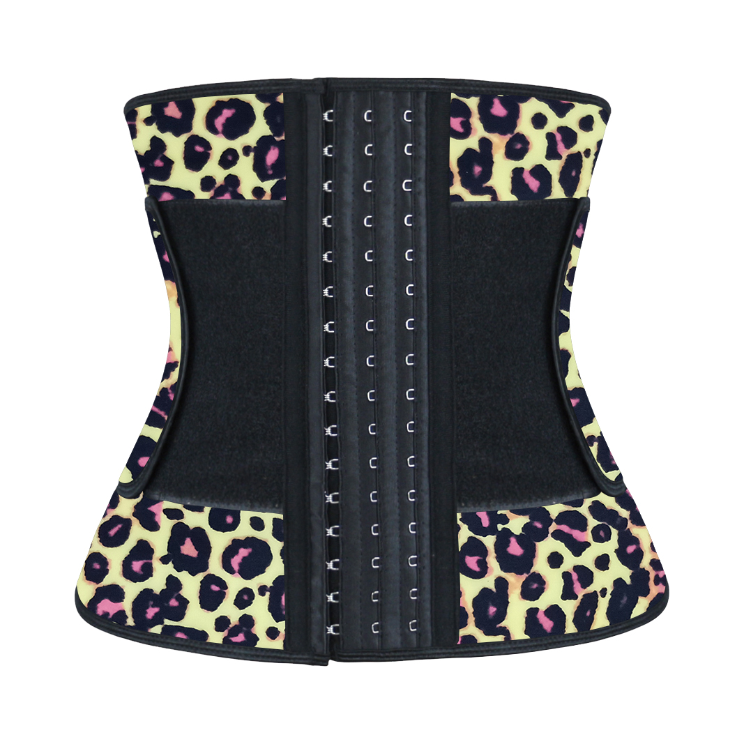 Yellow Leopard Latex Waist Trainer Elastic Belt 3XS-6XL MH1858