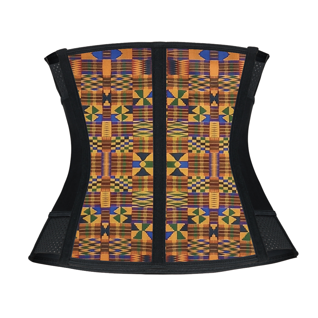 Geometric Latex Waist Trainer Elastic Belt 3XS-6XL MH1859