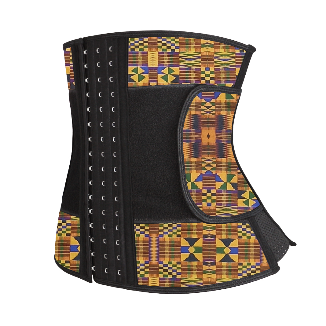 Geometric Latex Waist Trainer Elastic Belt 3XS-6XL MH1859