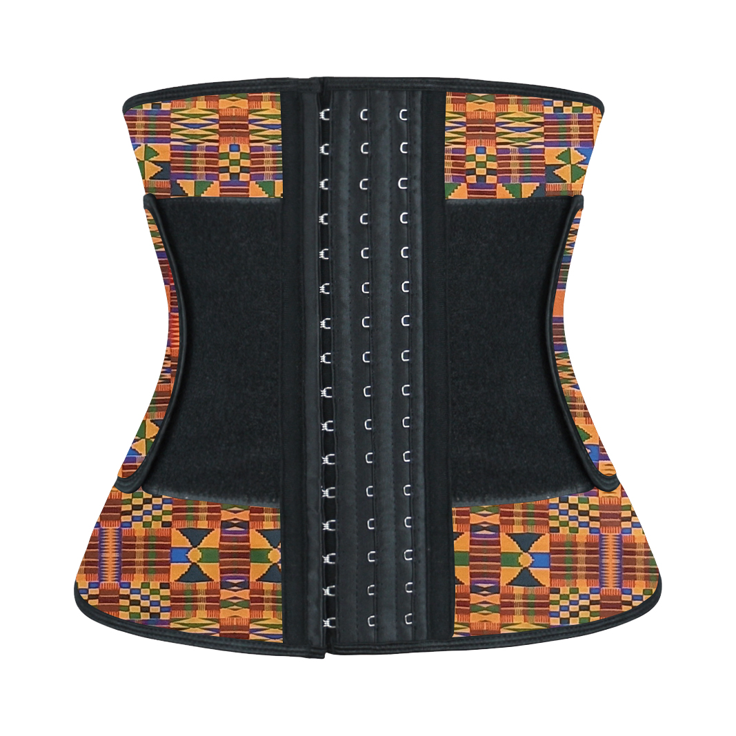 Geometric Latex Waist Trainer Elastic Belt 3XS-6XL MH1859