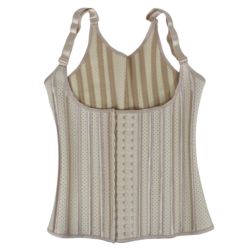 Nude 25 Steel Bones Waist Trainer Vest  MH1878