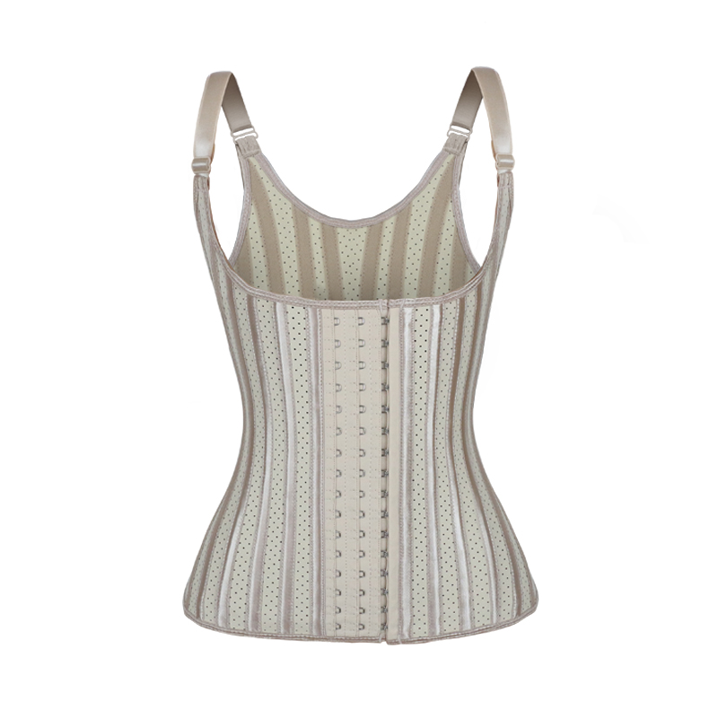 Nude 25 Steel Bones Waist Trainer Vest  MH1878