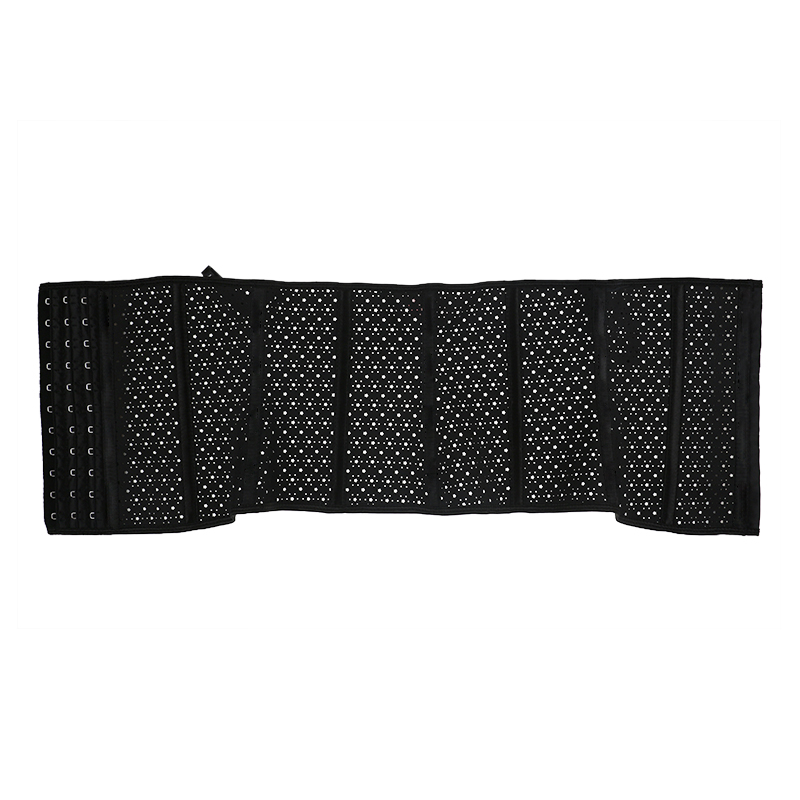 Black Stars Hollow Latex Breathable Steel Bone corset XS-6XL MH1926 