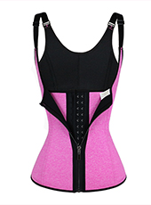Pink Snow Neoprene Sauna Vest Weight Loss With Zipper MH1564