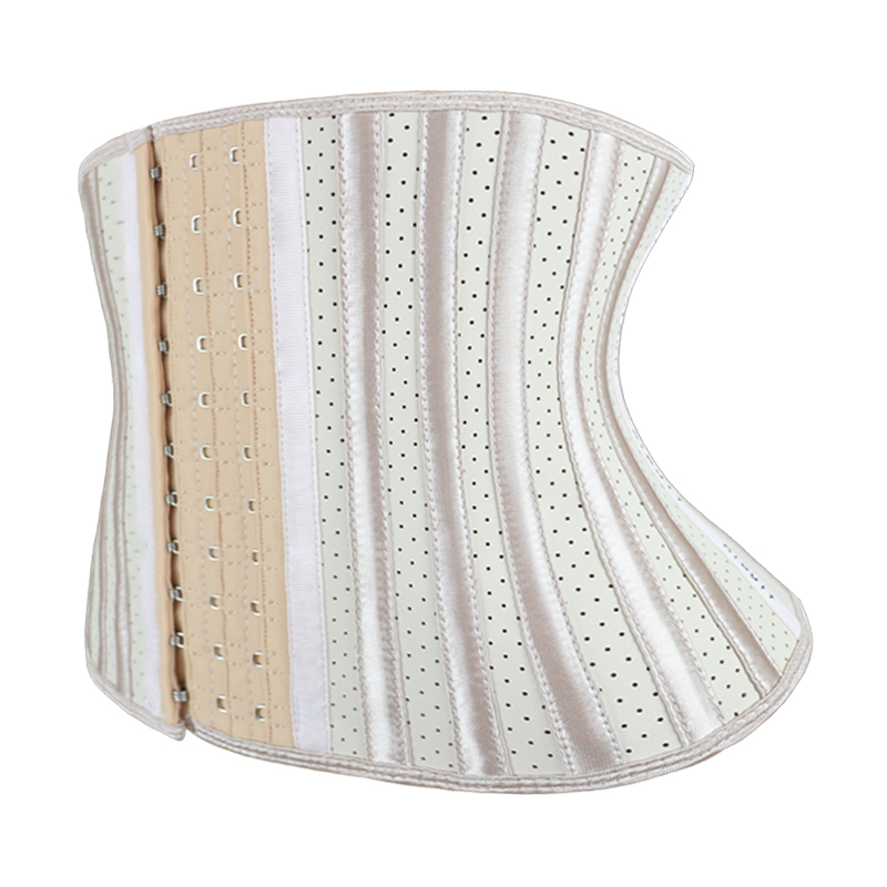 Nude Latex Star-shaped Breathable Steel Bone corset MH1924