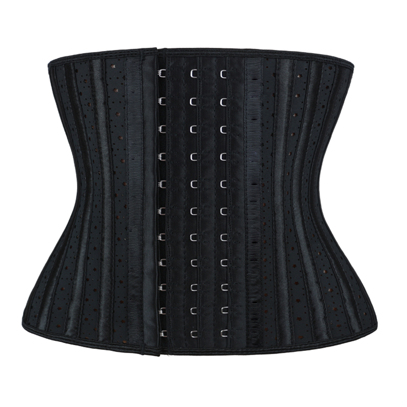 Black Latex Star shaped Breathable Steel Bone corset MH1925
