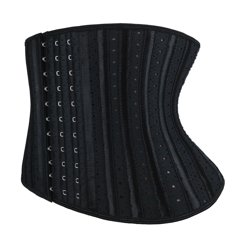 Black Latex Star shaped Breathable Steel Bone corset MH1925